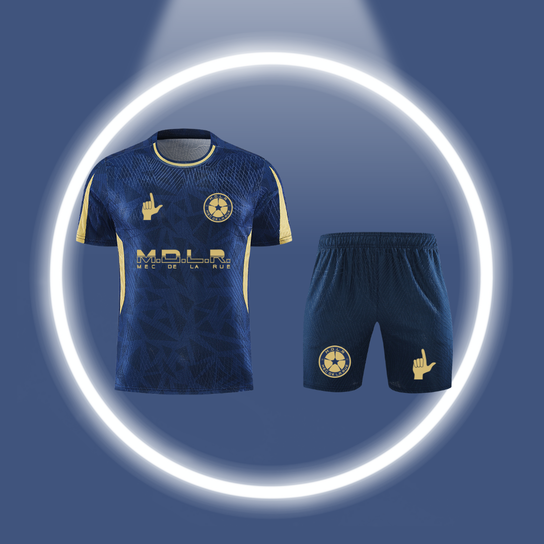 Maillot Thai MDLR bleu/gold