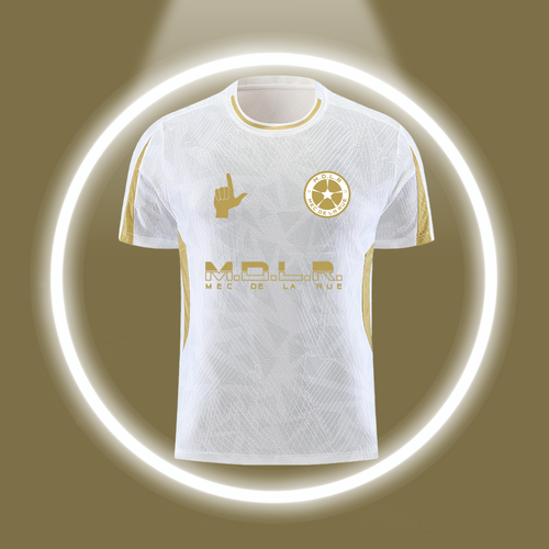 Maillot Thai MDLR gold/blanc