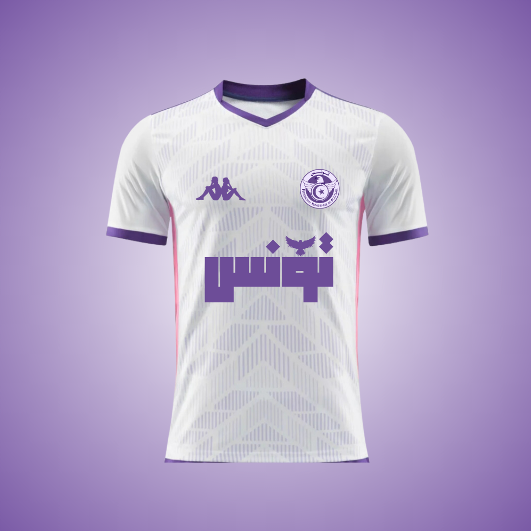 Tunisie Tropic violet/blanc
