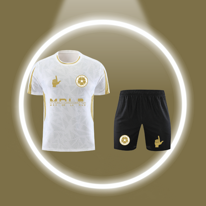 Maillot Thai MDLR gold/blanc
