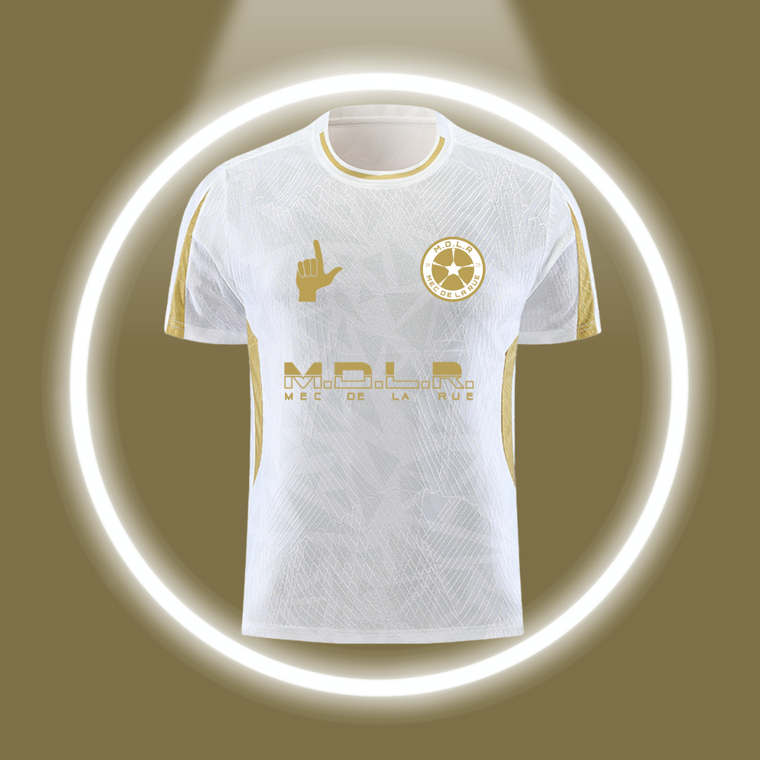 Maillot Thai MDLR gold/blanc